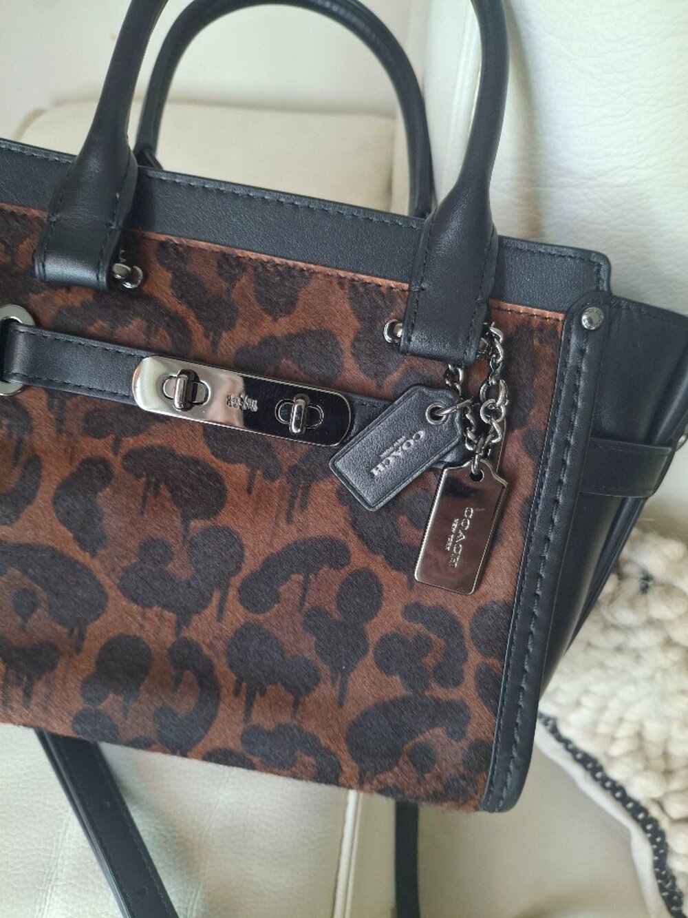 Coach Swagger 27 Leopard Print